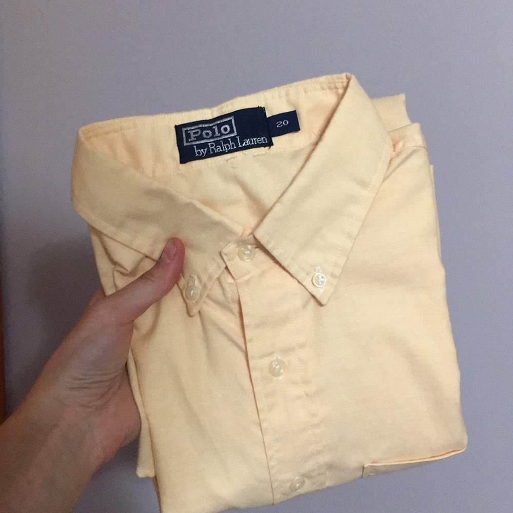 Men's Short Sleeve Polo By RL Dress Shirt Size 20